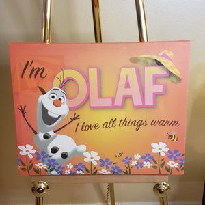 Disney Frozen Olaf Love All Things Warm Large Stretched Canvas Print